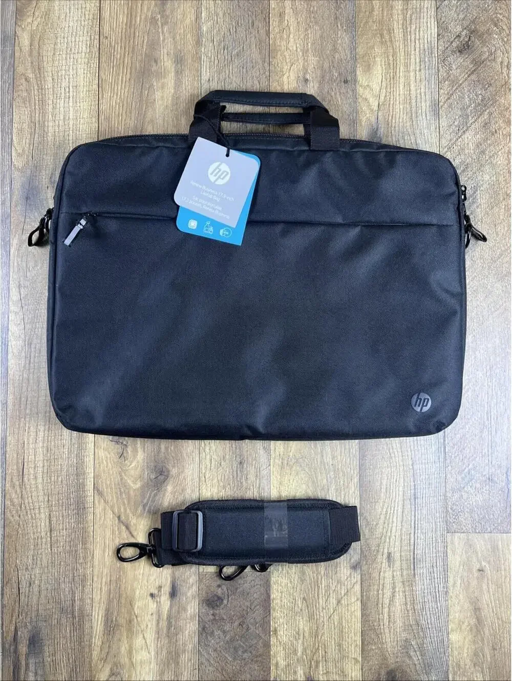 NWT HP 17.3 Laptop Messenger Bag Renew Business Travel Bag Black New Handles